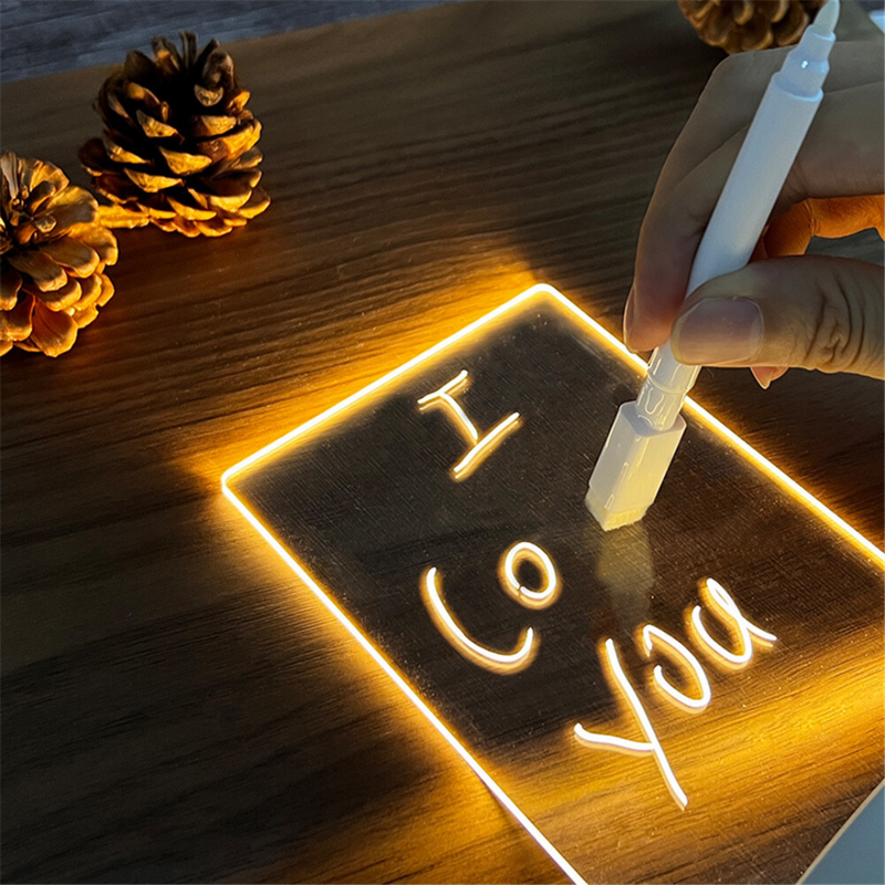 Luminaria de Led 3D Escreve Texto Cabo usb