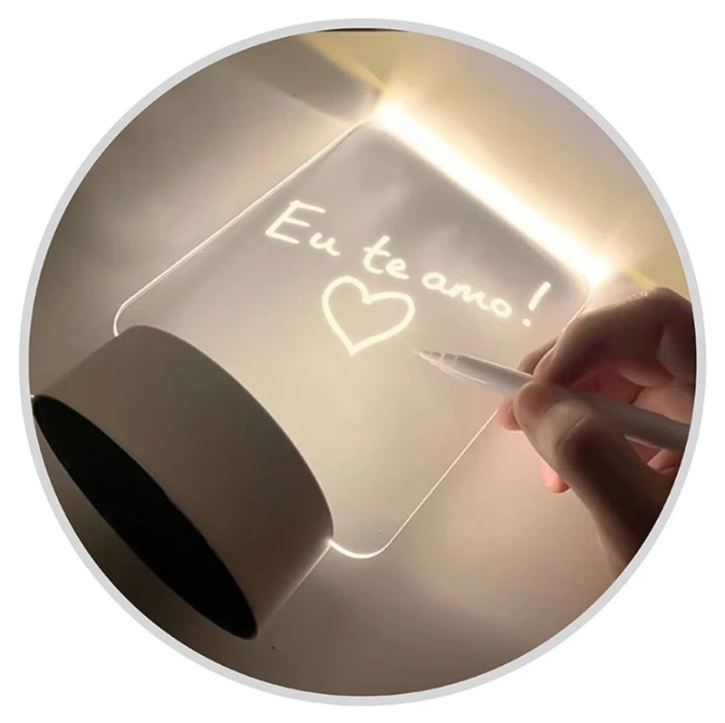 Luminaria de Led 3D Escreve Texto Cabo usb